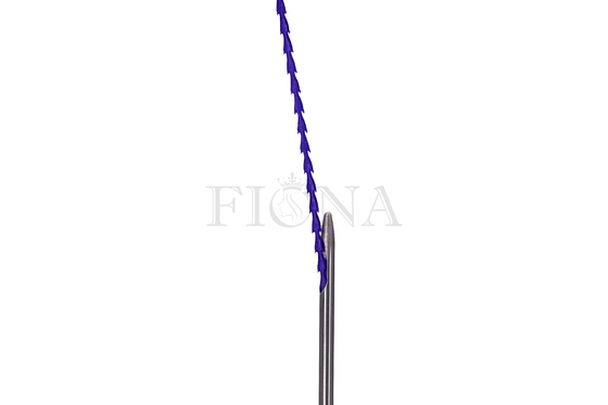 PDO-Face lifting-Formteil-Zahn-Faden Fiona PDO PCL flaches gemeißeltes 18G 100mm