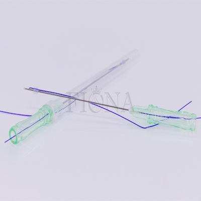 Faden-Aufzug 21G 60mm PDO mit stumpfem Cannula, PDO-Faden-Haut-Festziehen