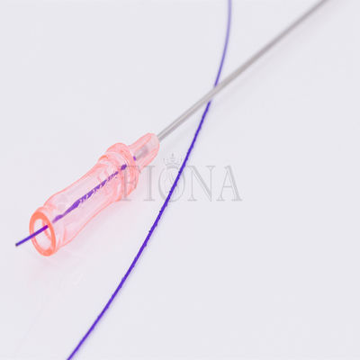 Faden 18G 100mm Zahn-PDO mit stumpfem Cannula, PDO-Haut-Durchzug