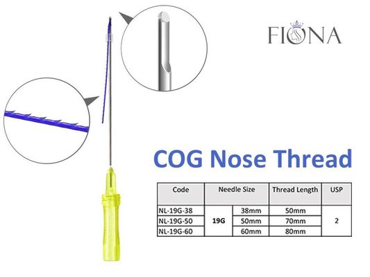 Faden-Aufzug 19G PDO für Nase, 70mm Zahn-Faden-Nasen-Aufzug