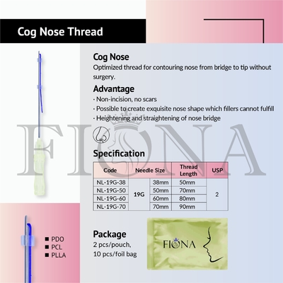 Fiona Nose Lifting Filling Pdo-Nasen-Faden absorbierbar mit stumpfem Cannula