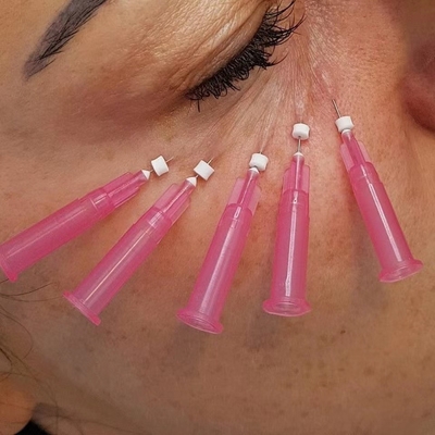 25mm Pdo Pcl absorbierbare Art stumpfer Cannula des Faden-Aufzug-W für Unteraugen-Volumen-Verlust
